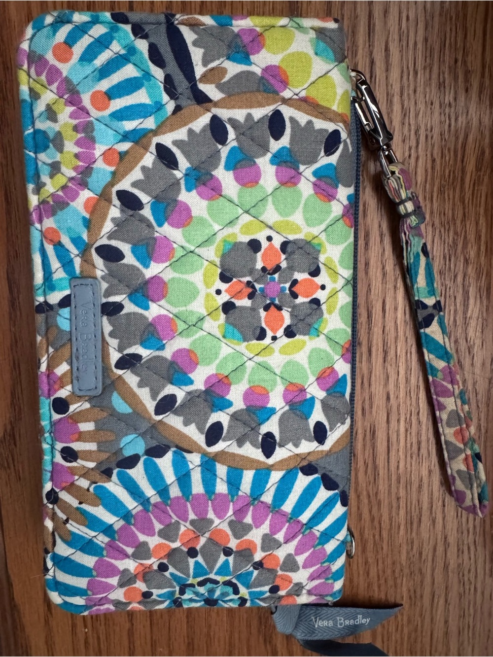 Vera Bradley Wristlet Wallet-Sunny Medallion Pattern